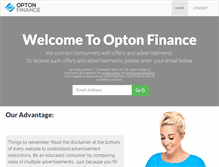 Tablet Screenshot of optonfinance.com